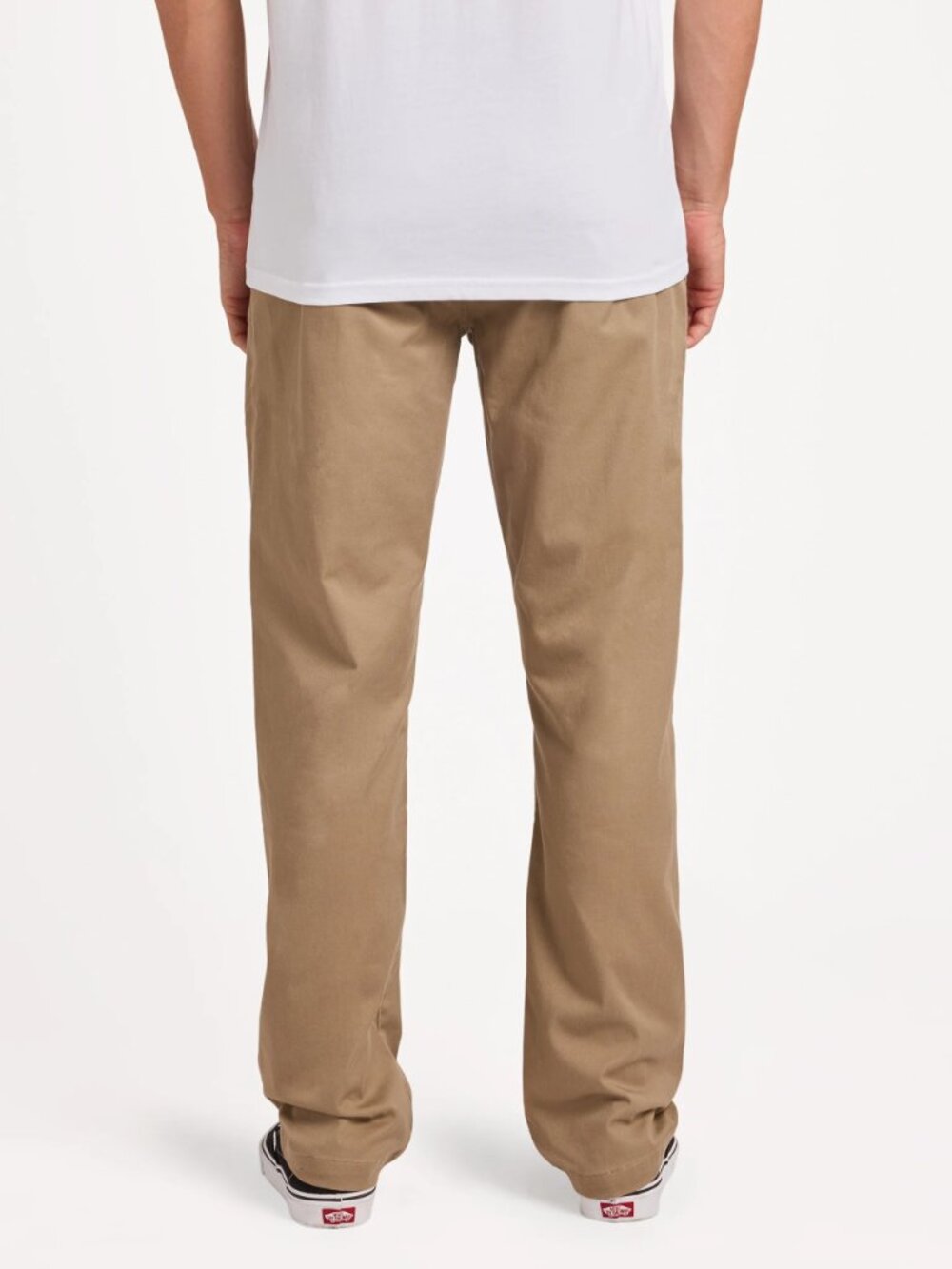 Men's Volcom Modern Straight Frickin Regular Rise Dark Khaki Pants Sz 29